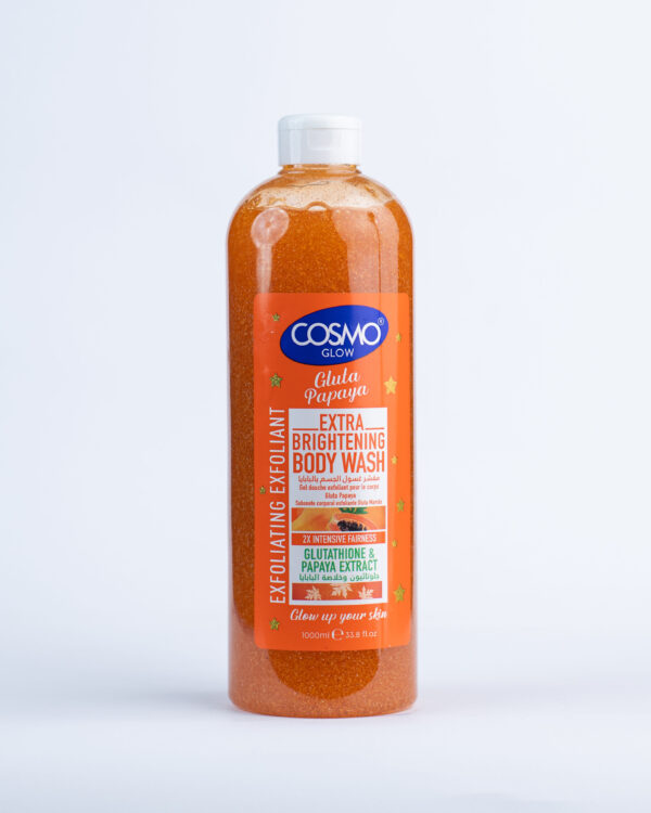 Cosmo Glow White Gluta Papaya Extra Brightening Exfoliating Body Wash